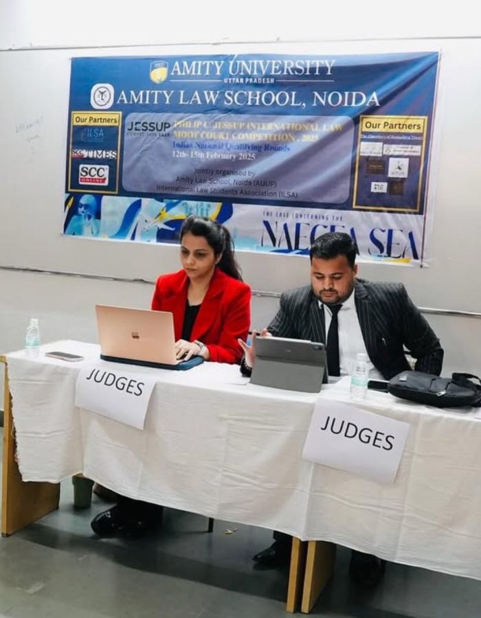 Advocate Narender Singh judged the Indian qualifying Round of the Philip C. Jessup International Law Moot Court Competition at Amity Law School, Noida. This is the world’s most prestigious international law moot court competition